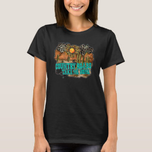 T-shirt Leopard Desert Sunset Country Roads Me ramener à l
