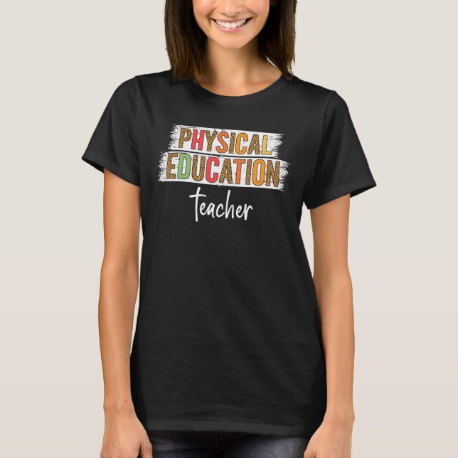 T-shirt Leopard Enseignant en éducation physique Cute Ba T (Devant)