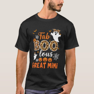 T-shirt Léopard Fab Boo Lous Super Mimi Spooky Halloween C