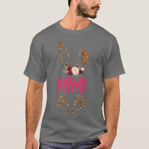 T-shirt Leopard Floral Mimi Bunny tenue Bonne Motte de Pâq