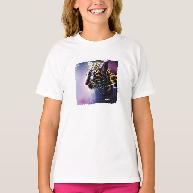 T-Shirt léopard foncé (Devant)