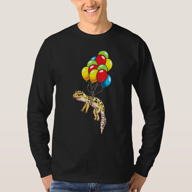 T-shirt Leopard Gecko Avec Ballons (Devant)