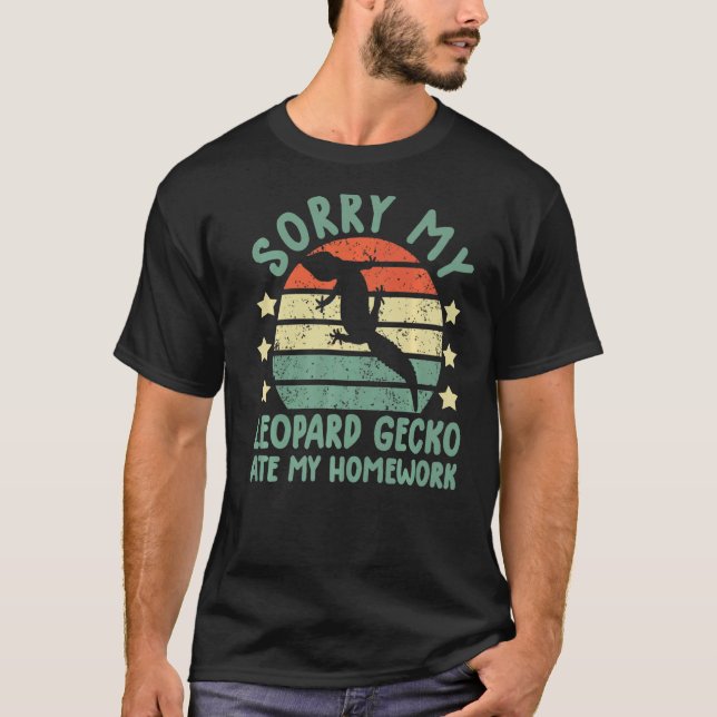 T-shirt léopard gecko gecko pour filles lézard (Devant)