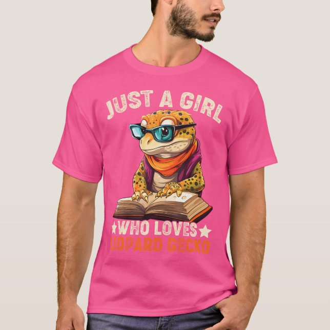 T-shirt Leopard Gecko Juste Une Fille Qui Aime Geckos (Devant)