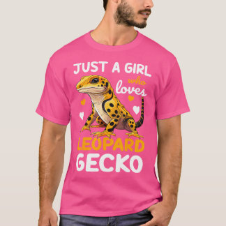 T-shirt Leopard Gecko Juste Une Fille Qui Aime Geckos