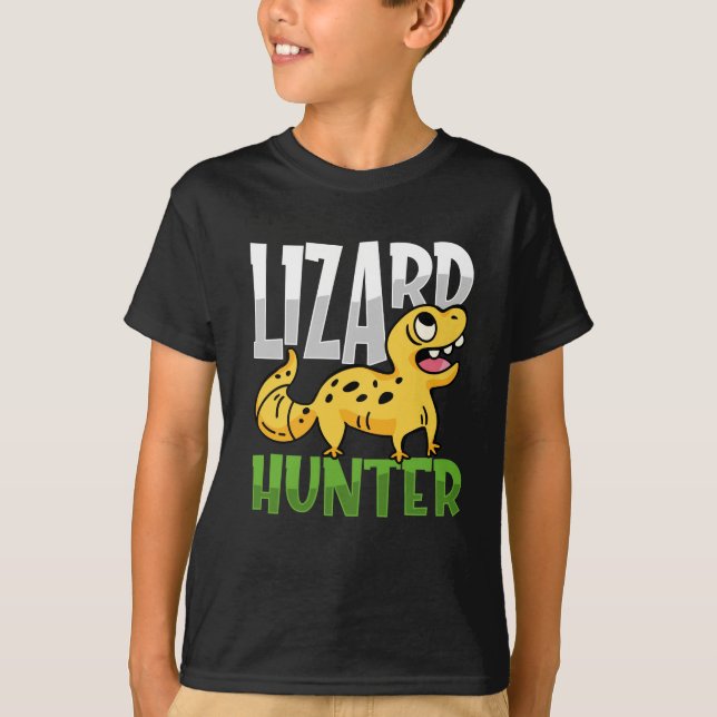 T-shirt Leopard Gecko Lizard Hunter Reptiles (Devant)