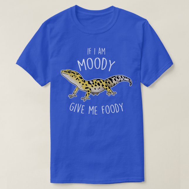 T-shirt Leopard Gecko Lizard Moody Foody (Design devant)