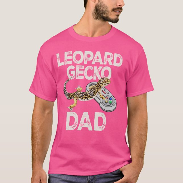 T-shirt Leopard Gecko Papa jeu vidéo Lizard & Reptiles Gam (Devant)