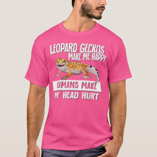 T-shirt Leopard Gecko Petit Noir