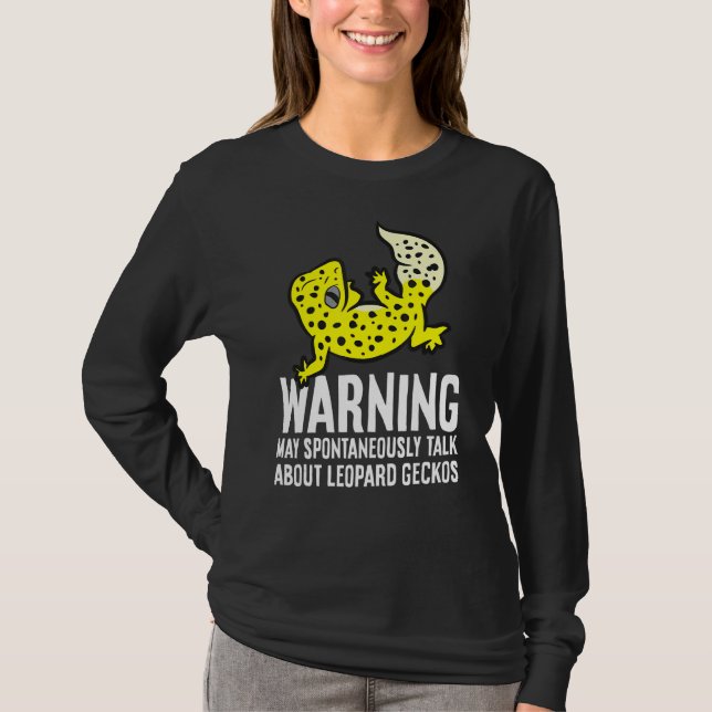 T-shirt Leopard Gecko Peut Parler Spontanément De Leopard (Devant)