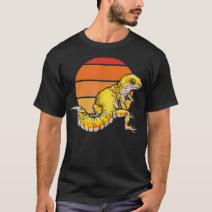 T-shirt Leopard Gecko Retro Vintage Sunset Lizard Reptile