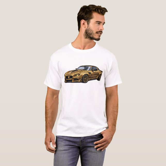 T-shirt Leopard Gold Performance Coupe — BV-TLG (Devant entier)