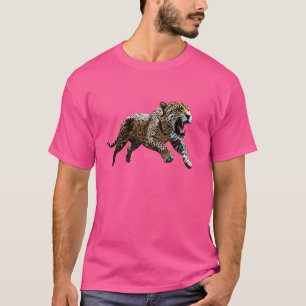 T-shirt Leopard Graphic Motif Polka Dot Chat Animal Natur