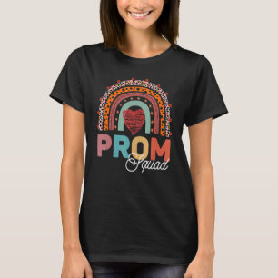 T-shirt Leopard Graphic Prom Squad 2022 Grad Grad Gradua