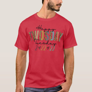 T-shirt Leopard Happy Twosday 2022 2 février 202222222222