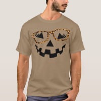 Léopard JackOLantern Visage lunette Citrouille Eye