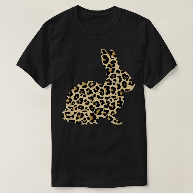 T-shirt Leopard Lapin de Pâques (Design devant)