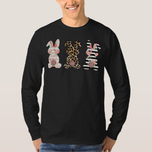T-shirt Léopard Lapin de Pâques Trio Joli Jour de Pâques 2