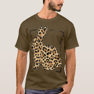 T-shirt Leopard Lapin Lapin Pâques Palmier Dimanche Filles
