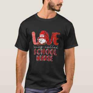 T-shirt Leopard Love Être Appelé École Infirmière Gnome Va
