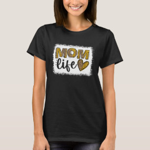 T-shirt Léopard Maman Vie Joyeuse Fête des mères Monde Mei