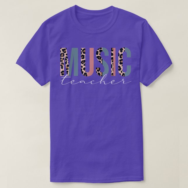 T-shirt Leopard Musique Mouret De Professeur Retour À L'Éc (Design devant)