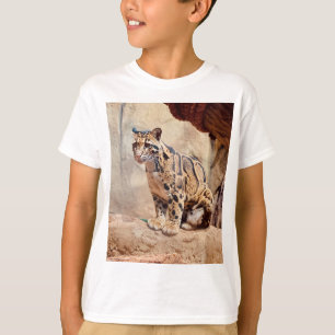 T-shirt léopard nébuleux image nature faune exotique