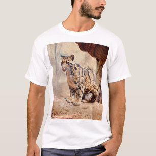 T-shirt léopard nébuleux image nature faune exotique