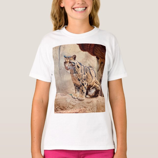 T-shirt léopard nébuleux image nature faune exotique (Devant)