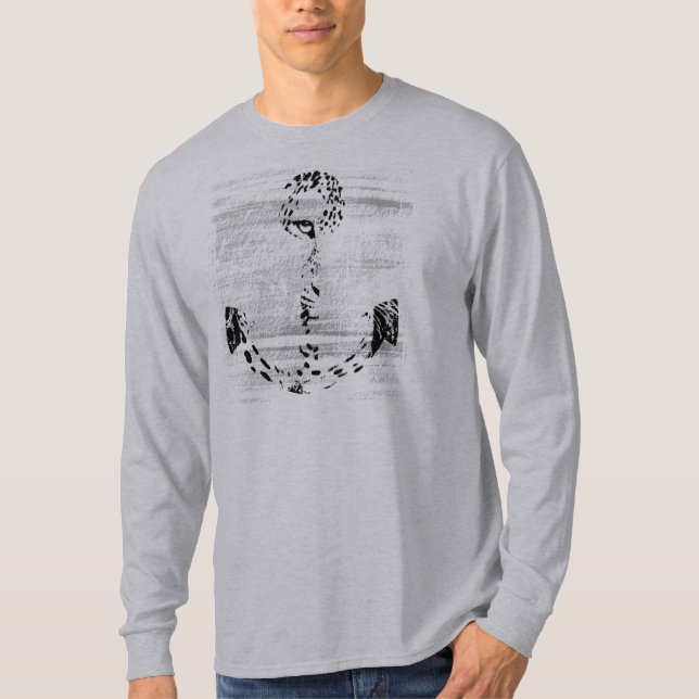 T-shirt Léopard noir et blanc 2 d'Ancre (Devant)
