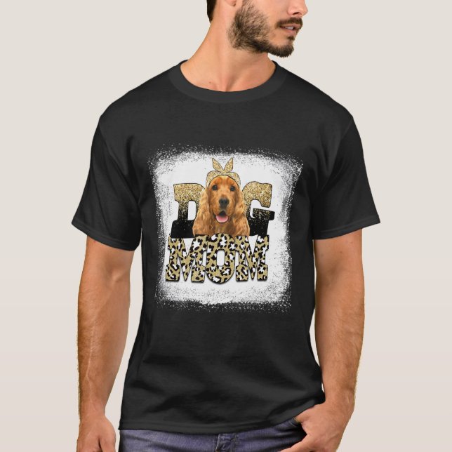 T-shirt Léopard Occidental Cocker Espagnol Maman Fête des  (Devant)