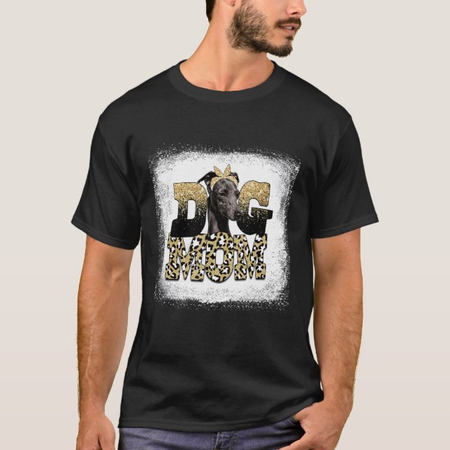 T-shirt Léopard occidental italien Greyhound Fête des mère (Devant)