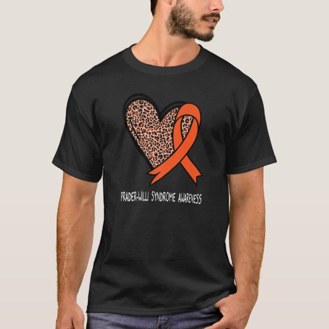 T-shirt Léopard Prader Willi Sensibilisation au syndrome O (Devant)
