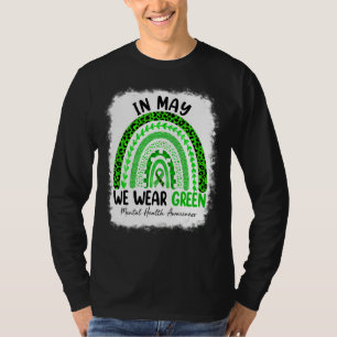 T-shirt Leopard Rainbow En Mai Nous Portons La Santé Menta