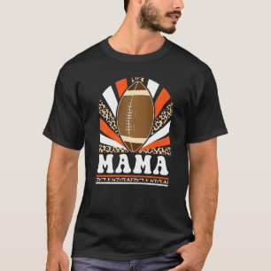 T-shirt Leopard Retro Football Vintage Mama jeu