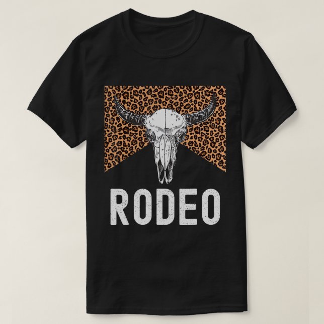 T-shirt Leopard Rodeo Graphic Tees Cowgirl Cowboy Killers  (Design devant)