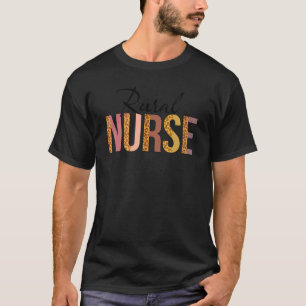 T-shirt Leopard Rural Nurse Print For Nurse Student 1