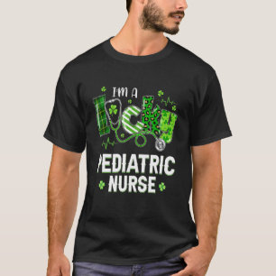 T-shirt Leopard Shamrock Lucky St patrick d'infirmière péd
