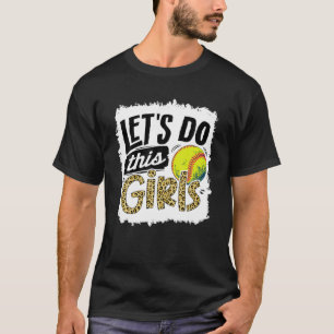 T-shirt Leopard Softball Maman Femmes Filles Softball
