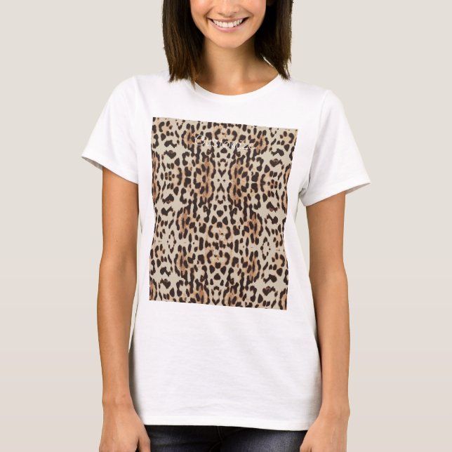 T-shirt Leopard Spots Motif Thunder_Cove (Devant)