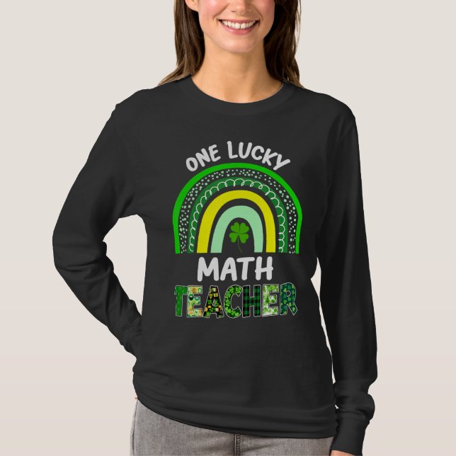 T-shirt Leopard St Patricku, un professeur de mathématique (Devant)