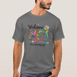 T-shirt Leopard Tie Dye Bienvenue À L'École 2022 Déjeuner