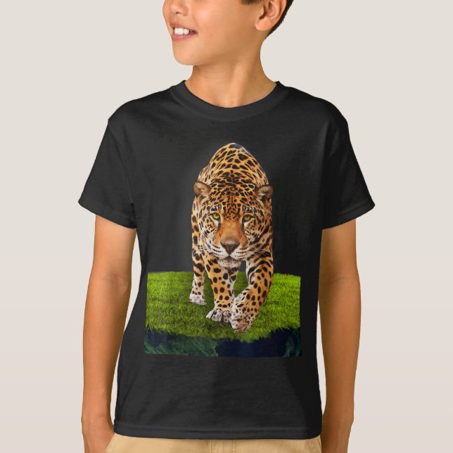 T-shirt leopard tiger cheetah gift (Devant)