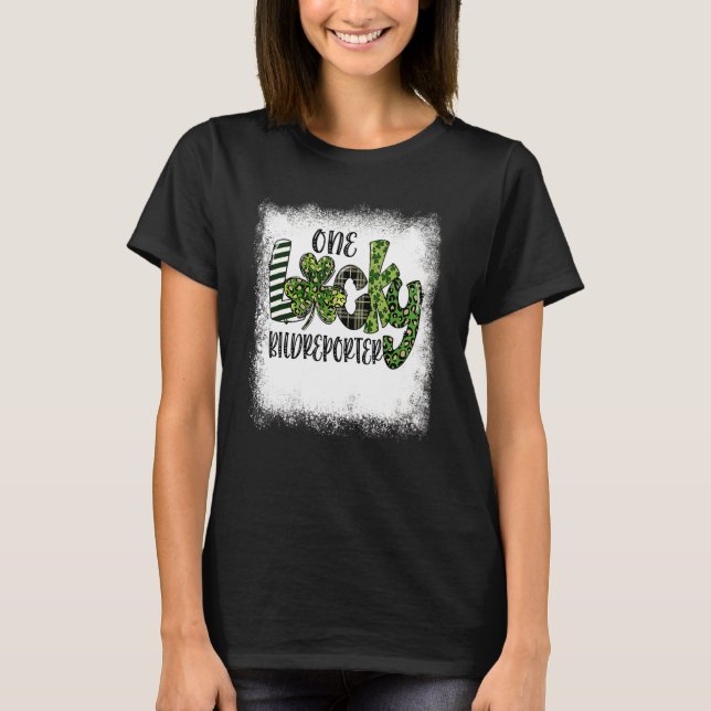 T-shirt Leopard un Lucky Bildrep Jour de la Saint Patrick  (Devant)