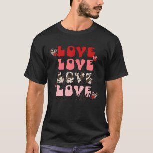 T-shirt Léopard XOXO Câlins Bisous Cœurs Amour Saint-Valen