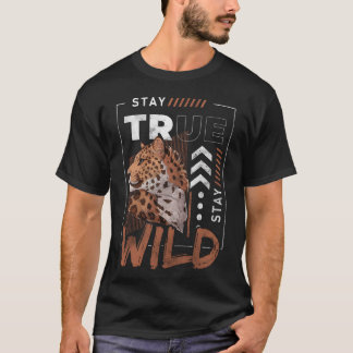 T-shirt Léopards Animal Rapide Danger rétro