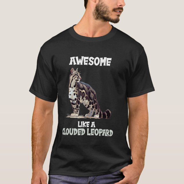 T-shirt Léopards des nuages Génial comme un léopard des nu (Devant)