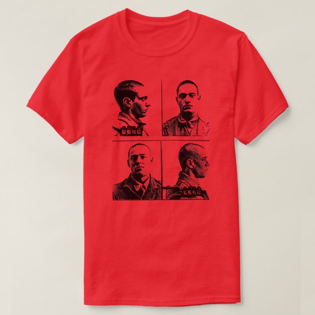 T-shirt Leopold Loeb Mugshots (Design devant)