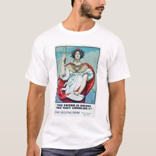 T-shirt L'épée est dessinée - la marine la confirme