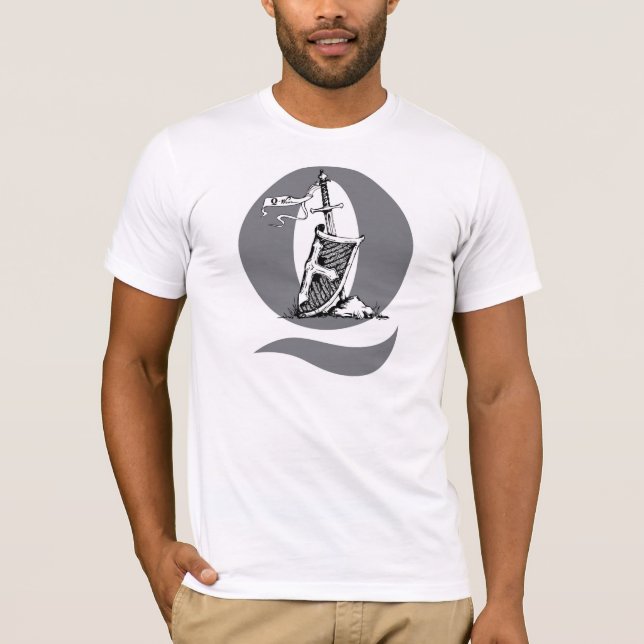 T-shirt L'épée, et chemise de bannière de vol de bouclier (Devant)